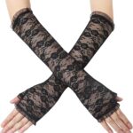 Fingerlösa Långa Spetshandskar