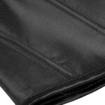 Svart tyg med sömnadsdetaljer