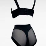 Sval trosa med hög midja – Mesh med string-illusion och lätt shaping