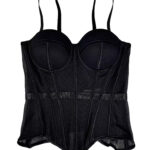 Korsett Bustier Topp med Push Up Bh