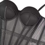 Korsett Bustier Topp med Push Up Bh