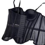 Korsett Bustier Topp med Push Up Bh